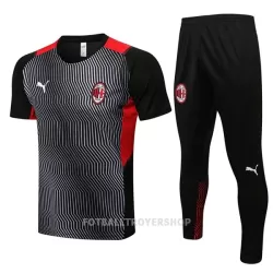 AC Milan Trenings Skjorter Set Herre 22-23 Gråsvart AC Milan Trenings Skjorter Set Herre 22-23 Gråsvart
