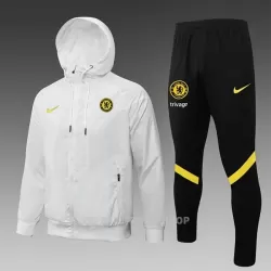 Chelsea Trenings Windrunner Set Herre 22-23 Hvit Chelsea Trenings Windrunner Set Herre 22-23 Hvit