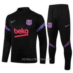 FC Barcelona Kvart-Zip Trenings Collegegenser Set Barn 22-23 Svart FC Barcelona Kvart-Zip Trenings Collegegenser Set Barn 22-23 Svart