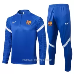 FC Barcelona Kvart-Zip Trenings Collegegenser Set Herre 22-23 Blå Hvit FC Barcelona Kvart-Zip Trenings Collegegenser Set Herre 22-23 Blå Hvit