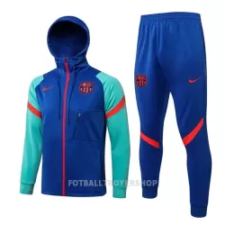 FC Barcelona Trenings Hettejakke Herre 22-23 Blågrønn FC Barcelona Trenings Hettejakke Herre 22-23 Blågrønn