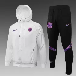 FC Barcelona Trenings Windrunner Set Herre 22-23 Hvit FC Barcelona Trenings Windrunner Set Herre 22-23 Hvit