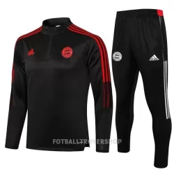 FC Bayern München Kvart-Zip Trenings Collegegenser Set Barn 22-23 Mørkegrå FC Bayern München Kvart-Zip Trenings Collegegenser Set Barn 22-23 Mørkegrå