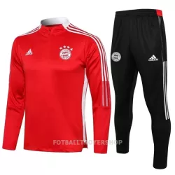 FC Bayern München Kvart-Zip Trenings Collegegenser Set Barn 22-23 Rød FC Bayern München Kvart-Zip Trenings Collegegenser Set Barn 22-23 Rød