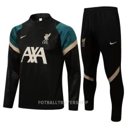 Liverpool Kvart-Zip Trenings Collegegenser Set Barn 22-23 Svart Liverpool Kvart-Zip Trenings Collegegenser Set Barn 22-23 Svart