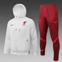 Liverpool Trenings Windrunner Set Herre 22-23 Hvit Liverpool Trenings Windrunner Set Herre 22-23 Hvit