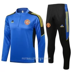 Manchester United Champions League Kvart-Zip Trenings Collegegenser Set Barn 22-23 Blå Manchester United Champions League Kvart-Zip Trenings Collegegenser Set Barn 22-23 Blå