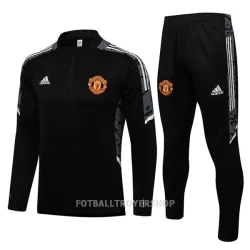 Manchester United Champions League Kvart-Zip Trenings Collegegenser Set Barn 22-23 Svart Hvit Manchester United Champions League Kvart-Zip Trenings Collegegenser Set Barn 22-23 Svart Hvit