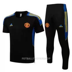 Manchester United Champions League Trenings Skjorter Set Herre 22-23 Svart Gul Manchester United Champions League Trenings Skjorter Set Herre 22-23 Svart Gul
