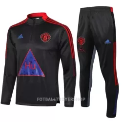 Manchester United Kvart-Zip Trenings Collegegenser Set Barn 22-23 Mørkegrå Manchester United Kvart-Zip Trenings Collegegenser Set Barn 22-23 Mørkegrå