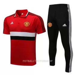 Manchester United Trenings Polo Herre 22-23 Rød Svart Hvit Manchester United Trenings Polo Herre 22-23 Rød Svart Hvit