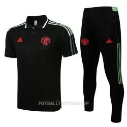 Manchester United Trenings Polo Herre 22-23 Svart Grønn Manchester United Trenings Polo Herre 22-23 Svart Grønn