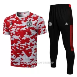 Manchester United Trenings Skjorter Set Herre 22-23 Rød Hvit Manchester United Trenings Skjorter Set Herre 22-23 Rød Hvit