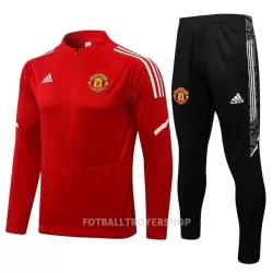 Manchester United Treningsjakkedresser Barn 22-23 Rød Hvit Manchester United Treningsjakkedresser Barn 22-23 Rød Hvit