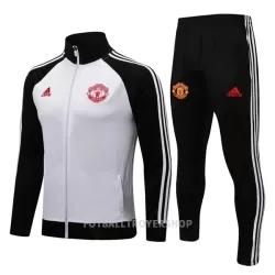 Manchester United Treningsjakkedresser Herre 22-23 Hvit Svart Manchester United Treningsjakkedresser Herre 22-23 Hvit Svart