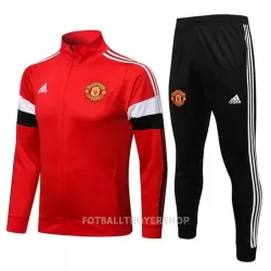 Manchester United Treningsjakkedresser Herre 22-23 Rød Hvit Manchester United Treningsjakkedresser Herre 22-23 Rød Hvit