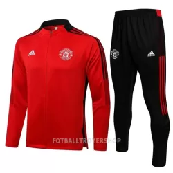 Manchester United Treningsjakkedresser Herre 22-23 Rød Svart Manchester United Treningsjakkedresser Herre 22-23 Rød Svart