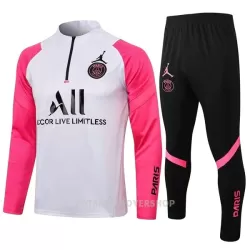 Paris Saint-Germain Kvart-Zip Trenings Collegegenser Set Barn 22-23 Hvit Svart Paris Saint-Germain Kvart-Zip Trenings Collegegenser Set Barn 22-23 Hvit Svart