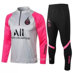 Paris Saint-Germain Kvart-Zip Trenings Collegegenser Set Barn 22-23 Lys Grå Rosa Paris Saint-Germain Kvart-Zip Trenings Collegegenser Set Barn 22-23 Lys Grå Rosa