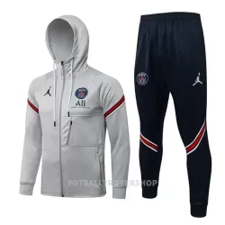 Paris Saint-Germain Trenings Hettejakke Herre 22-23 Lys Grå Paris Saint-Germain Trenings Hettejakke Herre 22-23 Lys Grå