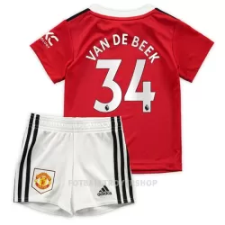Manchester United Van De Beek 34 Hjemmedrakt Barn 22-23 - med Bukse Manchester United Van De Beek 34 Hjemmedrakt Barn 22-23 - med Bukse