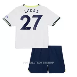 Tottenham Hotspur Lucas 27 Hjemmedrakt Barn 22-23 - med Bukse Tottenham Hotspur Lucas 27 Hjemmedrakt Barn 22-23 - med Bukse