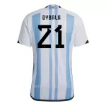 Argentina Dybala 21 Hjemmedrakt Herre VM 2022