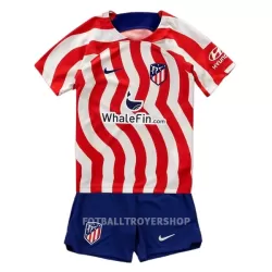 Atlético Madrid Hjemmedrakt Barn 22-23 - med Bukse Atlético Madrid Hjemmedrakt Barn 22-23 - med Bukse