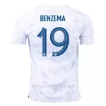 Frankrike Benzema 19 Bortedrakt Herre VM 2022