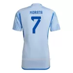 Spania Morata 7 Bortedrakt Herre VM 2022