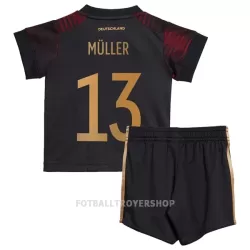 Tyskland Müller 13 Bortedrakt Barn VM 2022 - med Bukse Tyskland Müller 13 Bortedrakt Barn VM 2022 - med Bukse
