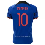 Nederland Memphis 10 Bortedrakt Herre VM 2022