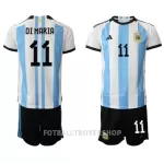 Argentina Angel Di Maria 11 Hjemmedrakt Barn VM 2022 - med Bukse