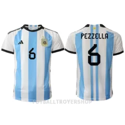 Argentina German Pezzella 6 Hjemmedrakt Herre VM 2022 Argentina German Pezzella 6 Hjemmedrakt Herre VM 2022