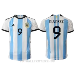 Argentina Julian Alvarez 9 Hjemmedrakt Herre VM 2022 Argentina Julian Alvarez 9 Hjemmedrakt Herre VM 2022