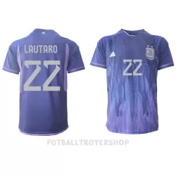 Argentina Lautaro Martinez 22 Bortedrakt Herre VM 2022 Argentina Lautaro Martinez 22 Bortedrakt Herre VM 2022