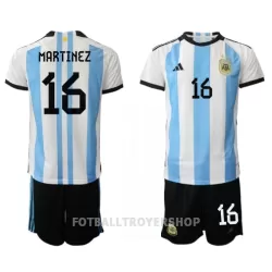 Argentina Lisandro Martinez 16 Hjemmedrakt Barn VM 2022 - med Bukse Argentina Lisandro Martinez 16 Hjemmedrakt Barn VM 2022 - med Bukse
