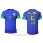 Brasil Casemiro 5 Bortedrakt Herre VM 2022