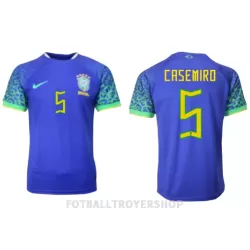 Brasil Casemiro 5 Bortedrakt Herre VM 2022 Brasil Casemiro 5 Bortedrakt Herre VM 2022