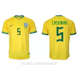 Brasil Casemiro 5 Hjemmedrakt Herre VM 2022 Brasil Casemiro 5 Hjemmedrakt Herre VM 2022