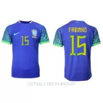 Brasil Fabinho 15 Bortedrakt Herre VM 2022