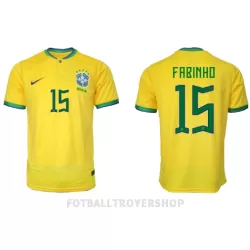 Brasil Fabinho 15 Hjemmedrakt Herre VM 2022 Brasil Fabinho 15 Hjemmedrakt Herre VM 2022