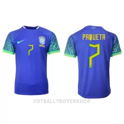 Brasil Lucas Paqueta 7 Bortedrakt Herre VM 2022 Brasil Lucas Paqueta 7 Bortedrakt Herre VM 2022