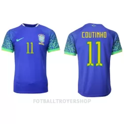 Brasil Philippe Coutinho 11 Bortedrakt Herre VM 2022 Brasil Philippe Coutinho 11 Bortedrakt Herre VM 2022