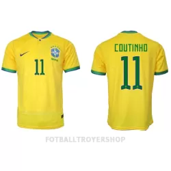 Brasil Philippe Coutinho 11 Hjemmedrakt Herre VM 2022 Brasil Philippe Coutinho 11 Hjemmedrakt Herre VM 2022