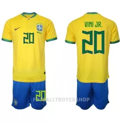 Brasil Vini JR 20 Hjemmedrakt Barn VM 2022 - med Bukse Brasil Vini JR 20 Hjemmedrakt Barn VM 2022 - med Bukse
