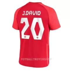 Canada Jonathan David 20 Hjemmedrakt Herre VM 2022 Canada Jonathan David 20 Hjemmedrakt Herre VM 2022
