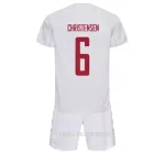 Danmark Andreas Christensen 6 Bortedrakt Barn VM 2022 - med Bukse