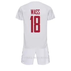 Danmark Daniel Wass 18 Bortedrakt Barn VM 2022 - med Bukse Danmark Daniel Wass 18 Bortedrakt Barn VM 2022 - med Bukse