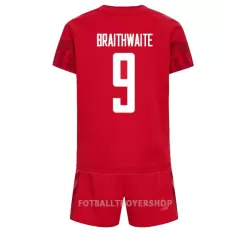 Danmark Martin Braithwaite 9 Hjemmedrakt Barn VM 2022 - med Bukse Danmark Martin Braithwaite 9 Hjemmedrakt Barn VM 2022 - med Bukse